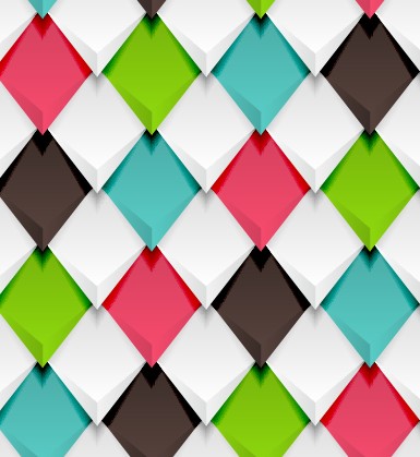 Creative pattern rhomb elements vector graphic 03  