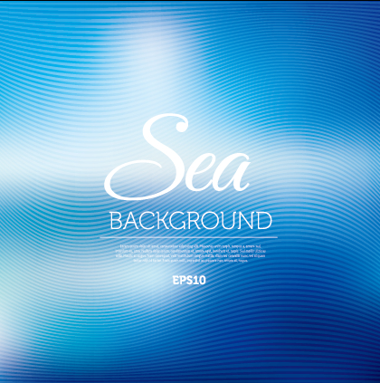 Sea abstract blurred background vector  