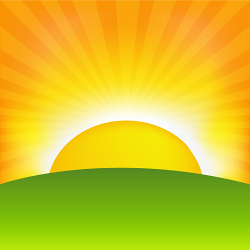 Set of Sunny day vector background 01  