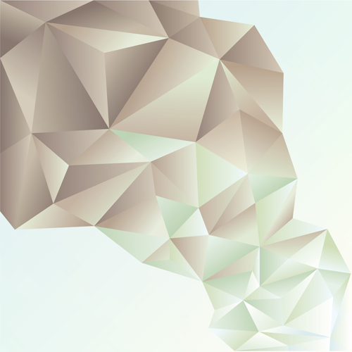 3D geometric shape art background vectors set 05  