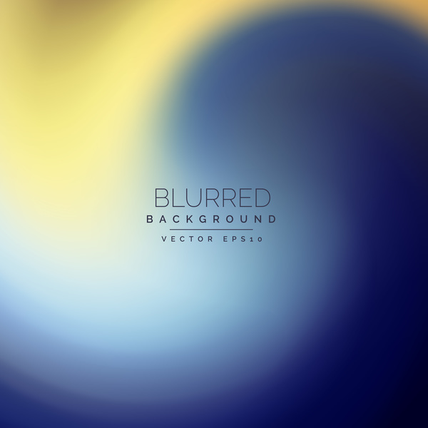 Blue with yellow blurred background vector  