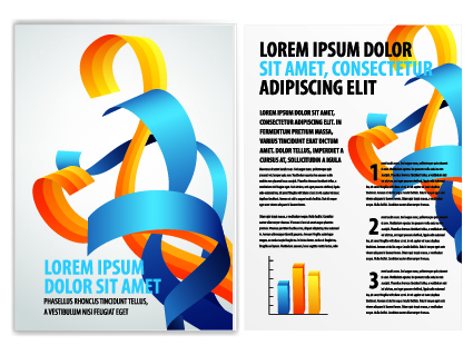 Cover of Business brochure and flyer vector 02  