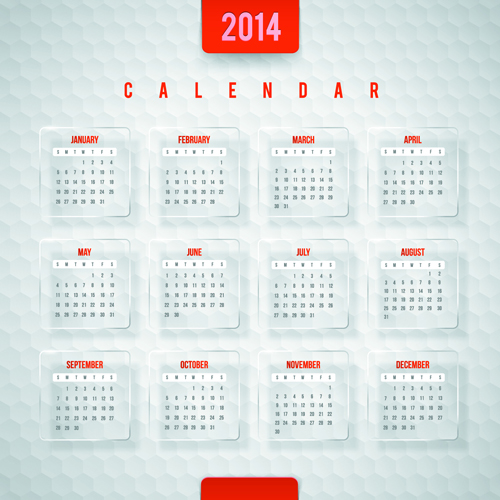 Calendar 2014 vector huge collection 12  