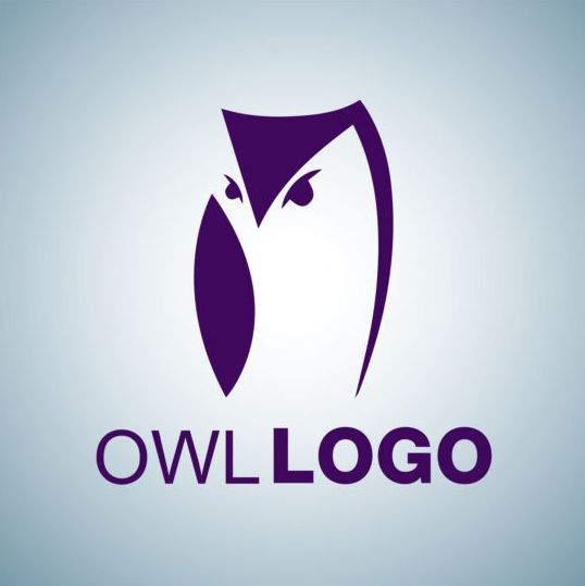 創造的なフクロウのロゴデザインベクトル06  