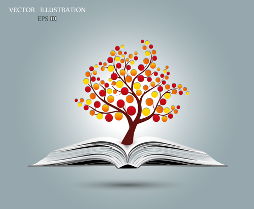 Ecology with book concepts template vector 02  