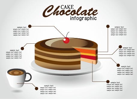 Creative food infographics elements vector 03  
