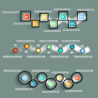 Infographic with diagrams elements design illustration vector 10  