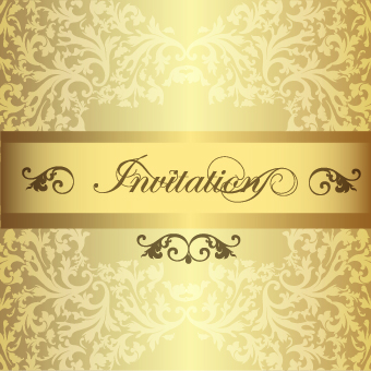 Ornate Invitation creative design background art 04  