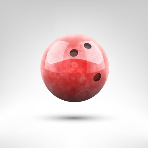Realistic bowling ball vector design 08  