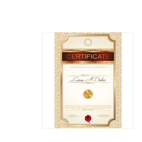 Vector Certificate template 01  