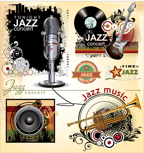 Vintage Music labels 02  