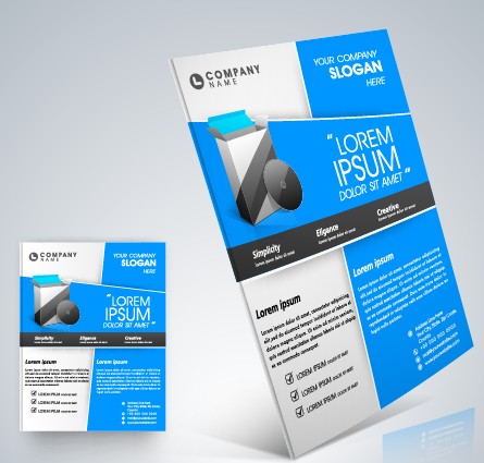 Stylish business flyer template design 05  