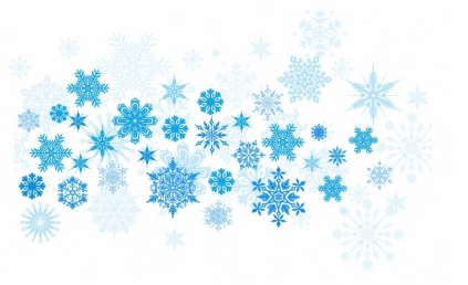 christmas blue snowflake background vector  