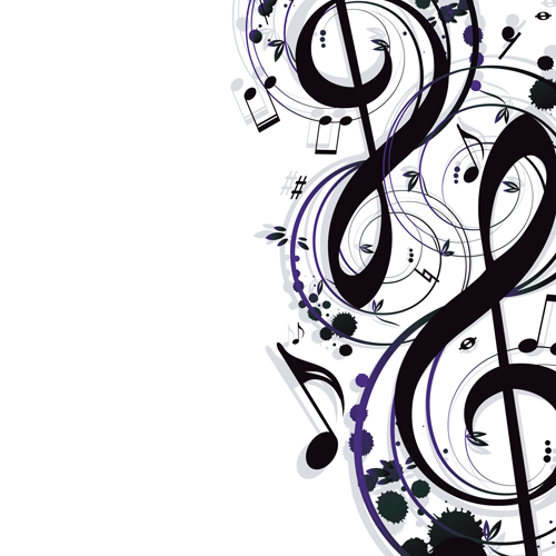 Stylish Music Illustration vector graphic 04  