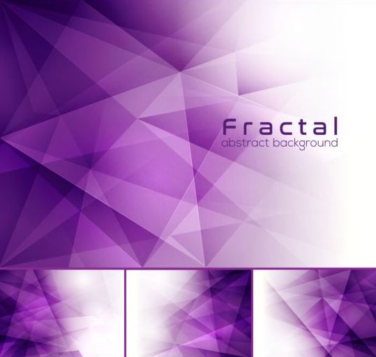 紫色のフラクタル抽象的な背景ベクトル  
