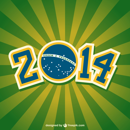 2014 brazil world football tournament vector background 05  