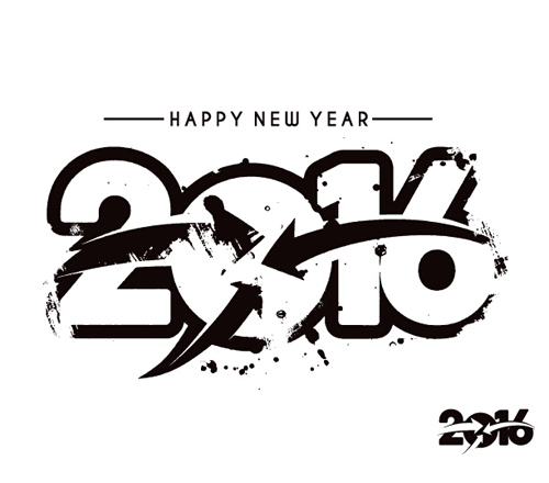 2016 new year creative background design vector 35  