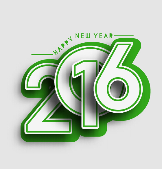 2016 new year creative background design vector 44  