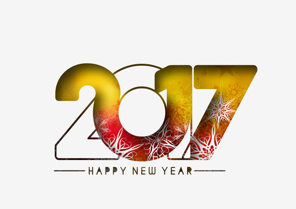 2017 new year creative background set vector 01  