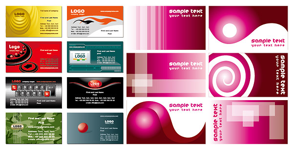 Vivid Card template vector  