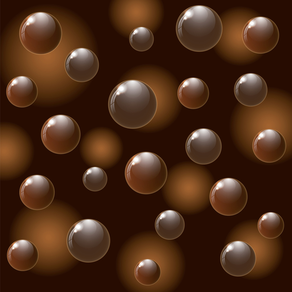 Schokolade Kugel Muster Vektor 03  