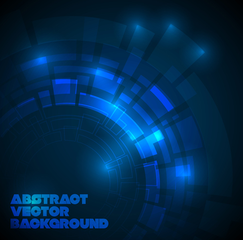 Concept dark blue technical vector background 04  
