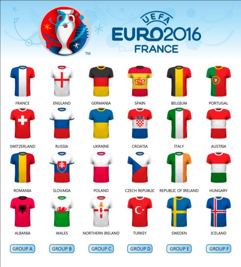 Euro2016 cup football background vector 01  