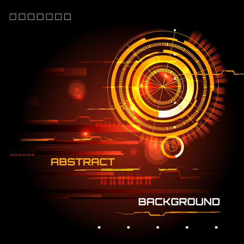 Futuristic tech with abstract background vector 06  