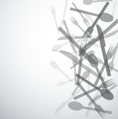 Knife and fork vector background graphics  