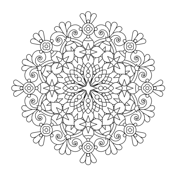 Mandala motif décoratif dessiné vecteur matériel 01  