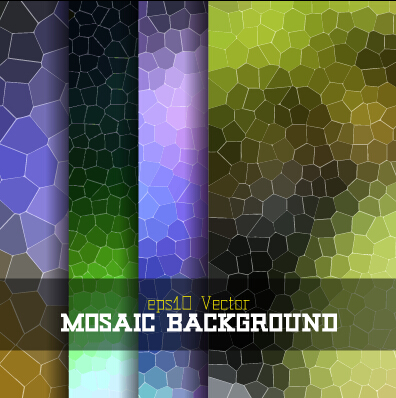 Mosaic background shining vector  