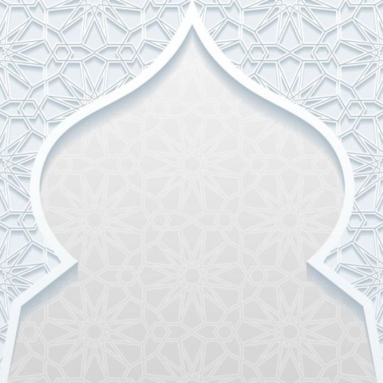 Moskee overzicht witte achtergrond vector 13  