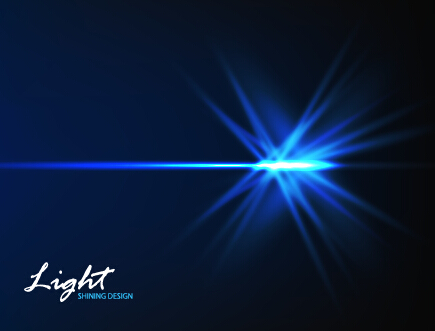 Tech light effects vector design 02  