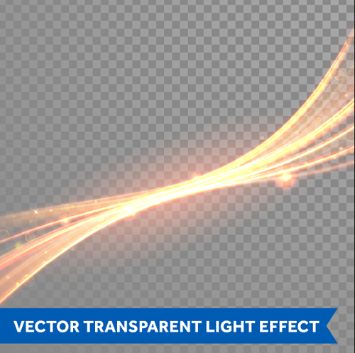 Transparent light effect illustration set vector 03  