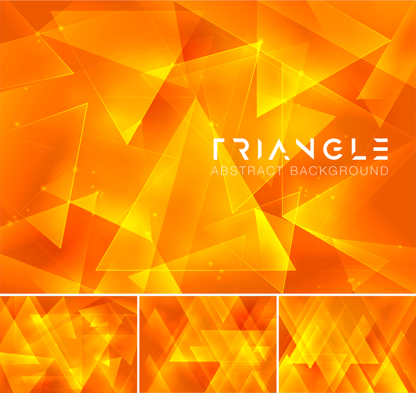 三角形の抽象的な創造的な背景のベクトル 07  