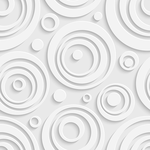 White decorative pattern vector background 04  