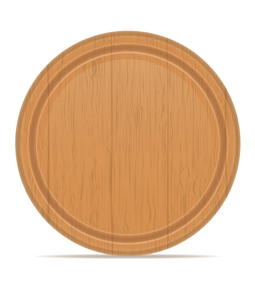 Wooden cutting board vector design set 01  