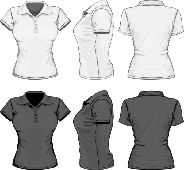 design set of shirts vector template 02  