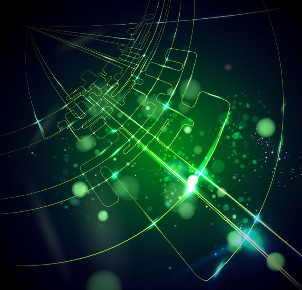 Abstract dynamic Light lines vector backgrounds vector 03  