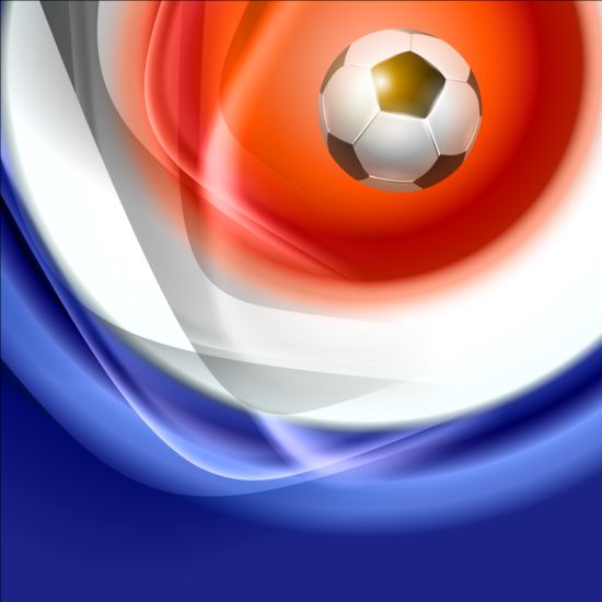 2016 voetbal met kleurrijke achtergrond vectoren 04  