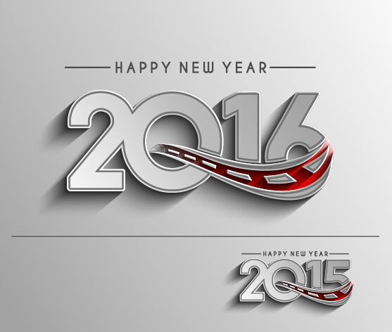 2016 new year creative background design vector 34  