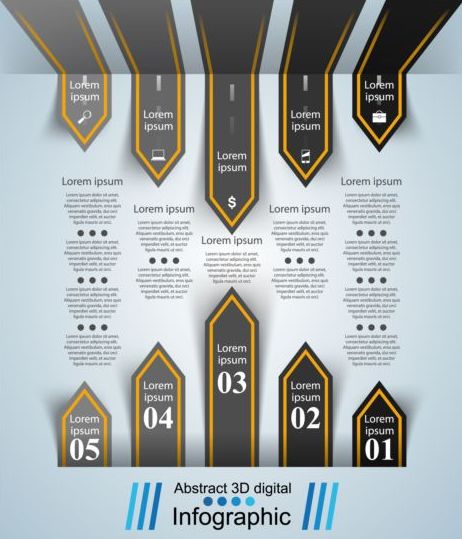 Business infographic kreativ design 4525  