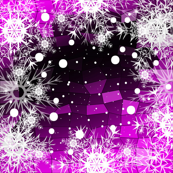 Рождественская снежинка с блестящей многоугольник фон вектора 22  