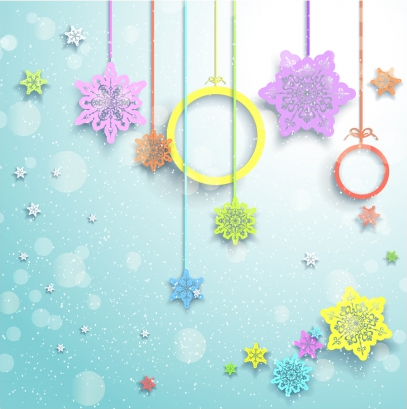 Christmas decor element background vector  