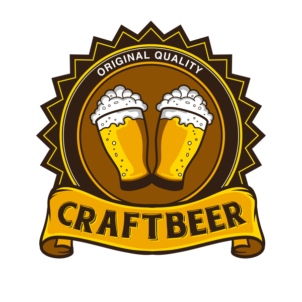 Craft beer vector material  