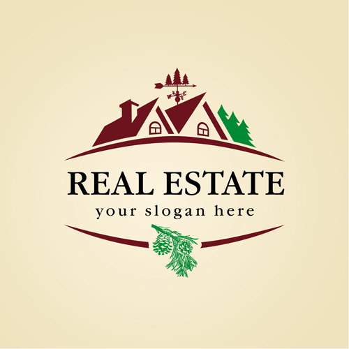 Creative real estate vector logos 01  