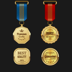 Gorgeous medal award vector 03  
