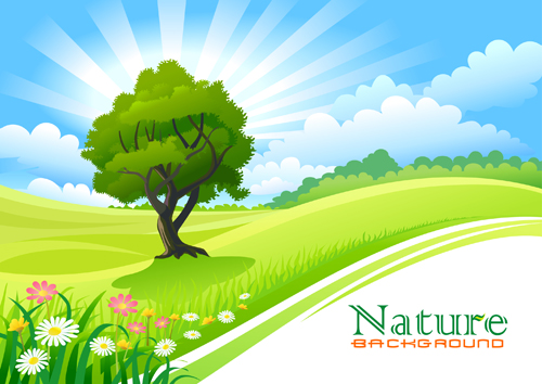 Green of Nature elements vector 03  