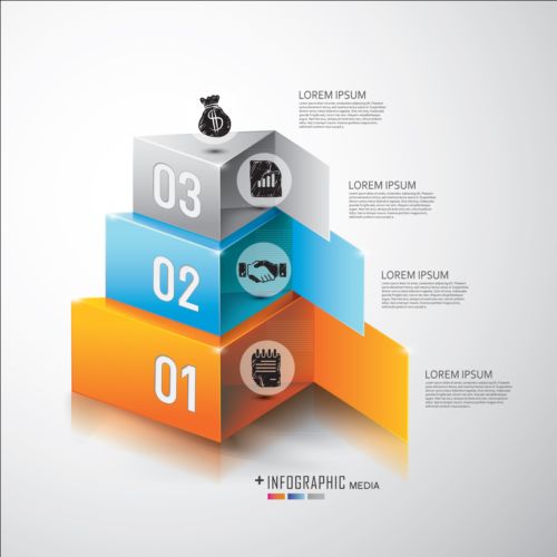 Media infographic creative design vector 09  