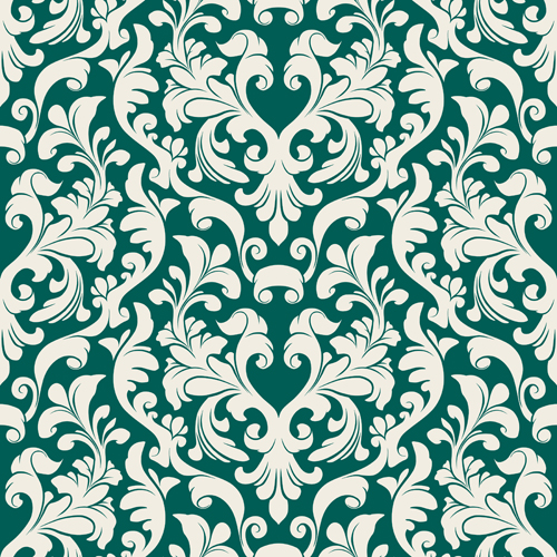 Set of Seamless Ornament pattern design vector 02  